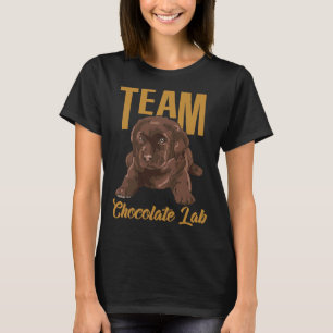 Labrador Retriever Team Chocolate Lab Puppy Graphi T-Shirt
