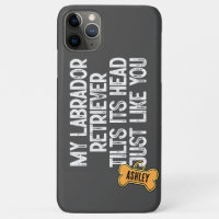 Labrador Retriever Tilts Head Funny Quote Dog Dad