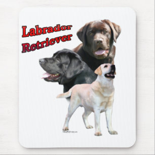 Labrador Retriever Trio 2 Mouse Pad