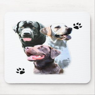 Labrador Retriever Trio Mouse Pad