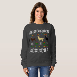 Labrador Retriever Trio Ugly Christmas  Tee