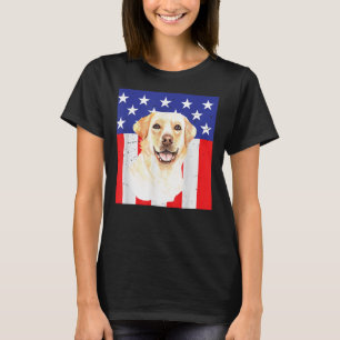 Labrador Retriever Usa Star Spangled Proud Mum Dad T-Shirt