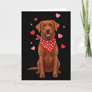 Labrador Retriever Valentine Dog Lover Heart Card