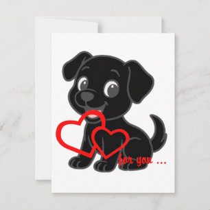 Labrador Retriever Valentines Card