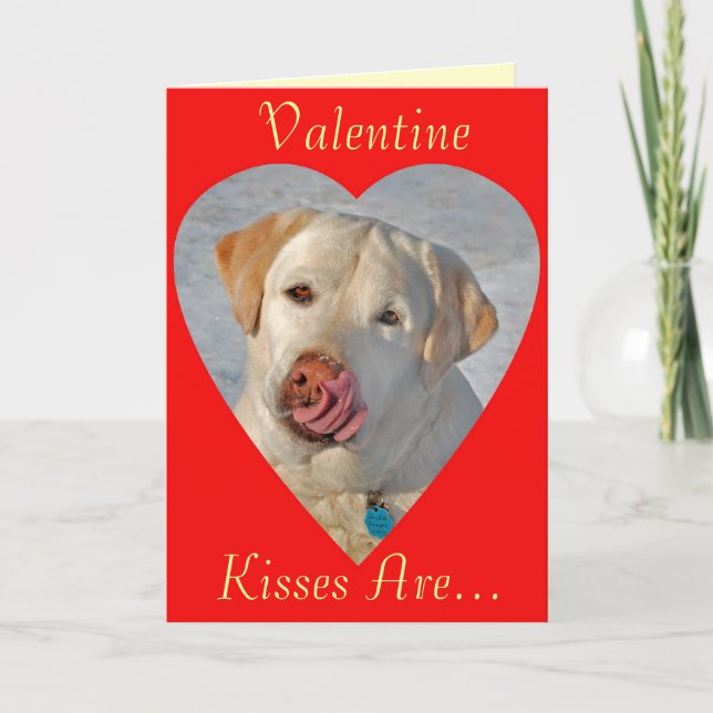 Labrador Retriever Valentine's Day Card (Front)