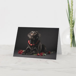 Labrador Retriever Valentine's Day Card