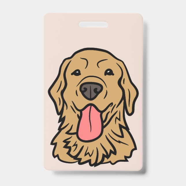 Labrador Retriever Vector Art | ID Badge (Front)
