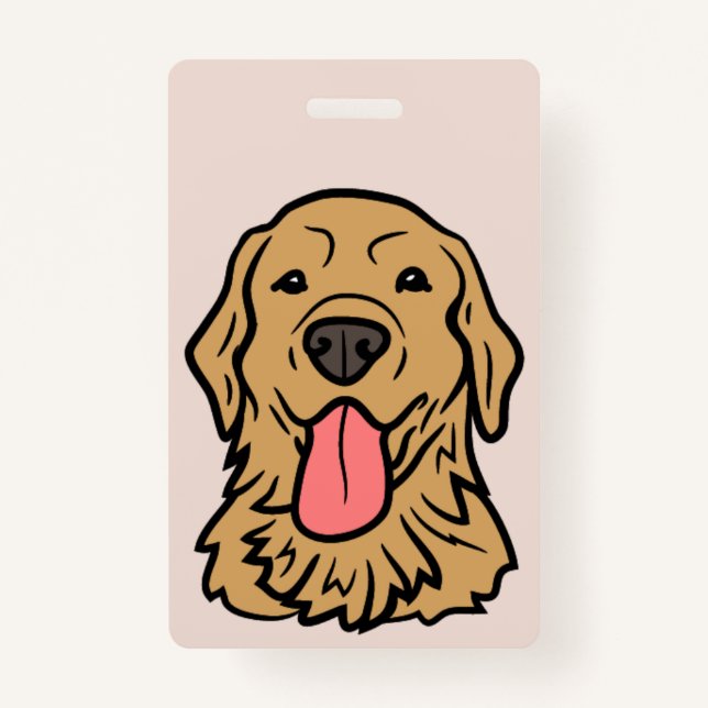 Labrador Retriever Vector Art | ID Badge (Front)