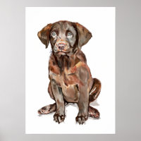 Labrador Retriever Wall Art Poster, Dog Lover Gift