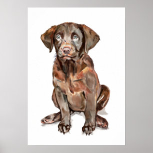 Labrador Retriever Wall Art Poster, Dog Lover Gift