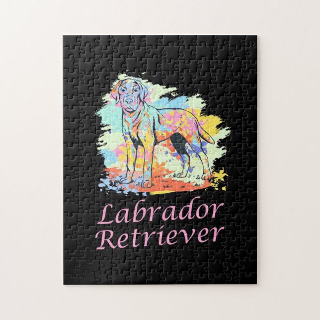 Labrador Retriever Watercolor Jigsaw Puzzle (Vertical)
