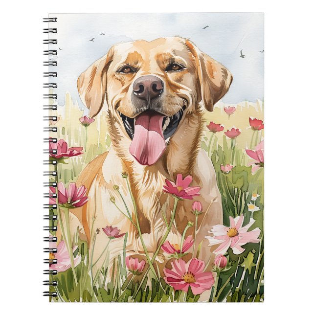 Labrador Retriever Watercolor Journal (Front)