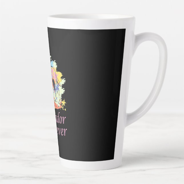 Labrador Retriever Watercolor Latte Mug (Right)