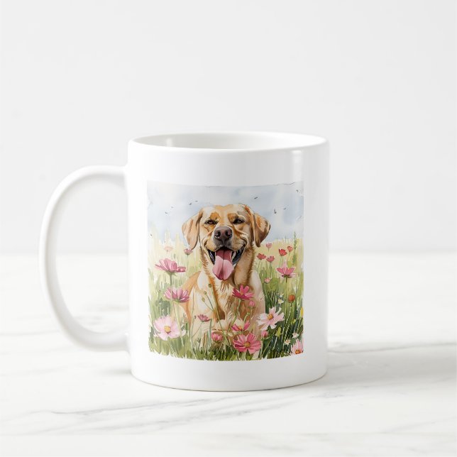 Labrador Retriever Watercolor Mug (Left)