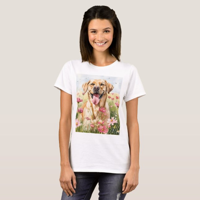 Labrador Retriever Watercolor Women's T-Shirt (Front Full)