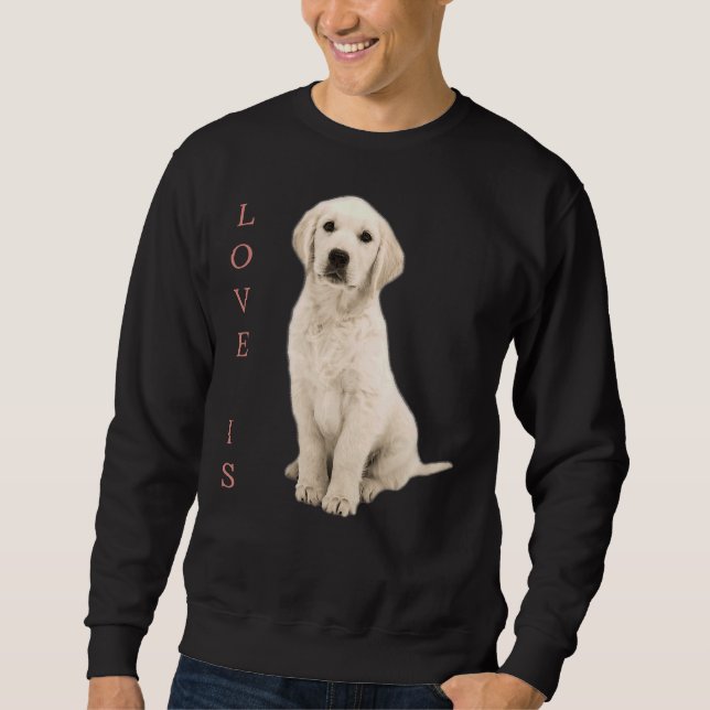 Labrador Retriever White Lab Dog Mum Sweatshirt (Front)