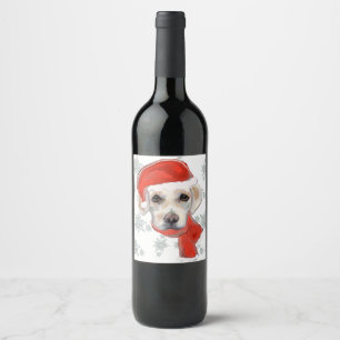 Labrador Retriever Wine Label