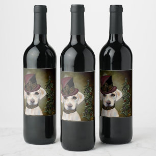LABRADOR RETRIEVER WINE LABEL