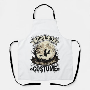 Labrador Retriever Witch Halloween Costume Shirt_1 Apron