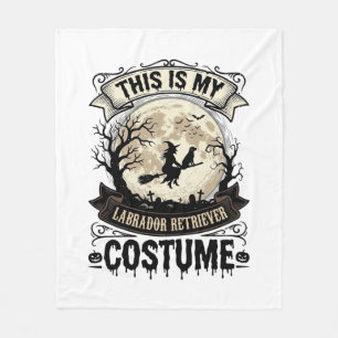 Labrador Retriever Witch Halloween Costume Shirt_1 Fleece Blanket