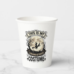 Labrador Retriever Witch Halloween Costume Shirt_1 Paper Cups