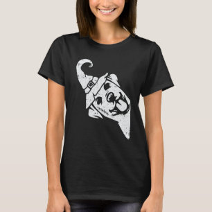 Labrador Retriever Witch Hat Lazy Halloween Costum T-Shirt