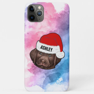 Labrador Retriever with Christmas Hat Holiday Dog  Case-Mate iPhone Case