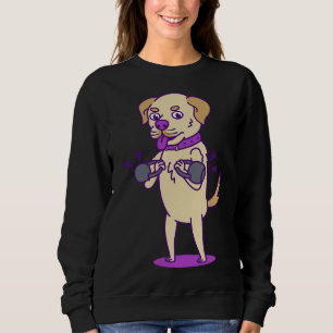 Labrador Retriever With Kettlebells Sweatshirt
