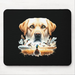 Labrador Retriever With Mallard Ducks Hunting Duck Mouse Pad
