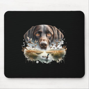 Labrador Retriever With Mallard Ducks Hunting Duck Mouse Pad