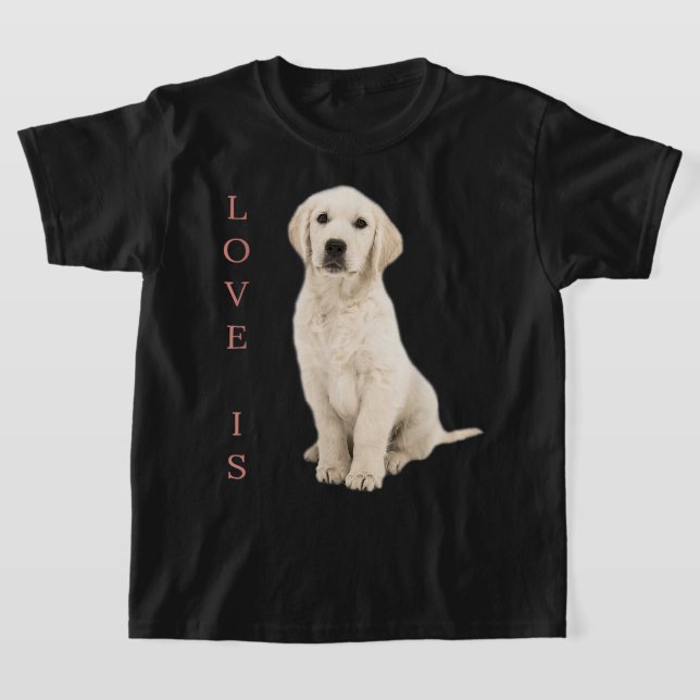 Labrador Retriever Women Men White Lab Mum Dad Dog T-Shirt (Laydown)
