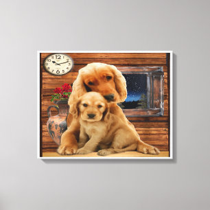 Labrador retriever wrapped canvas
