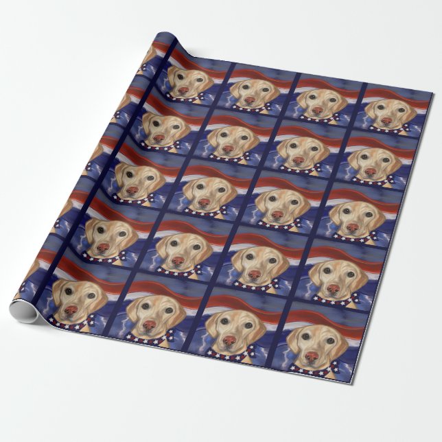 LABRADOR RETRIEVER            WRAPPING PAPER (Unrolled)