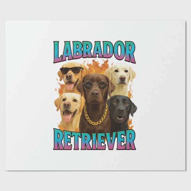 Labrador Retriever  Wrapping Paper (Flat)