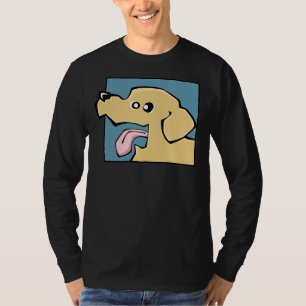 Labrador Retriever Yellow Face Yellow Bg T-Shirt