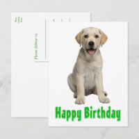 Labrador Retriever Yellow Lab Puppy Dog Birthday