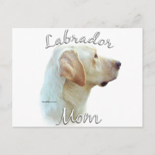 Labrador Retriever (yellow) Mum 2 Postcard