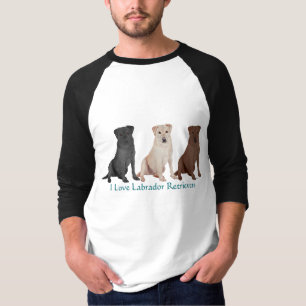 Labrador Retrievers - 3 Colours to Love T-Shirt