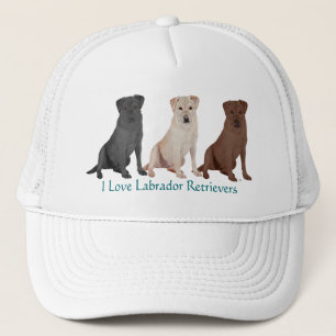 Labrador Retrievers - 3 Colours to Love Trucker Hat