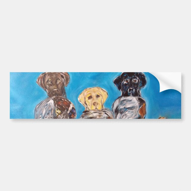 LABRADOR RETRIEVERS BUMPER STICKER (Front)