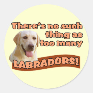 LABRADOR RETRIEVERS CLASSIC ROUND STICKER