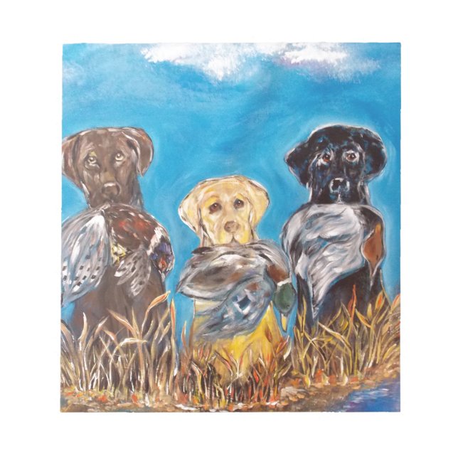 LABRADOR RETRIEVERS NOTEPAD (Front)