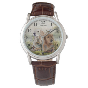 Labrador Retrievers with Pheasant ,Art  Watch