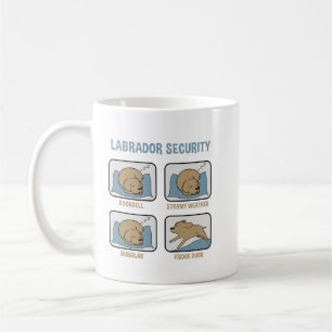 Labrador Security Lab Owner Lab Gift Dog Silhouett Coffee Mug