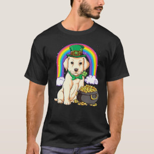 Labrador St Patricks Day Boys Kids Men Leprechaun  T-Shirt