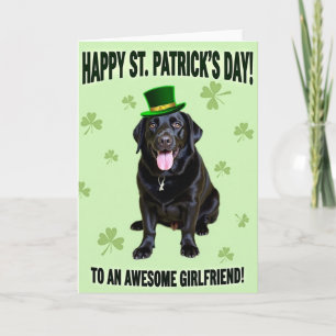 Labrador St Patricks Day Card