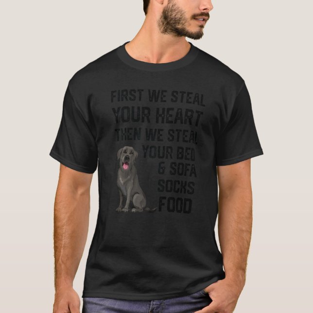 Labrador Steal Your Heart Steal Your Bed and Sofa  T-Shirt (Front)