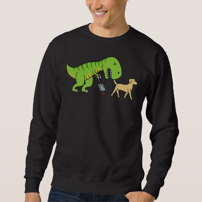 Labrador T Rex Dinosaur Poop Sweatshirt (Front)