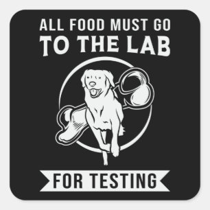 Labrador The Lab For Testing Retriever Dog Lover Square Sticker