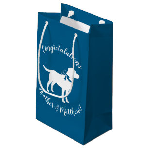 Labrador Theme - Dog Baby Shower Blue Lab Small Gift Bag